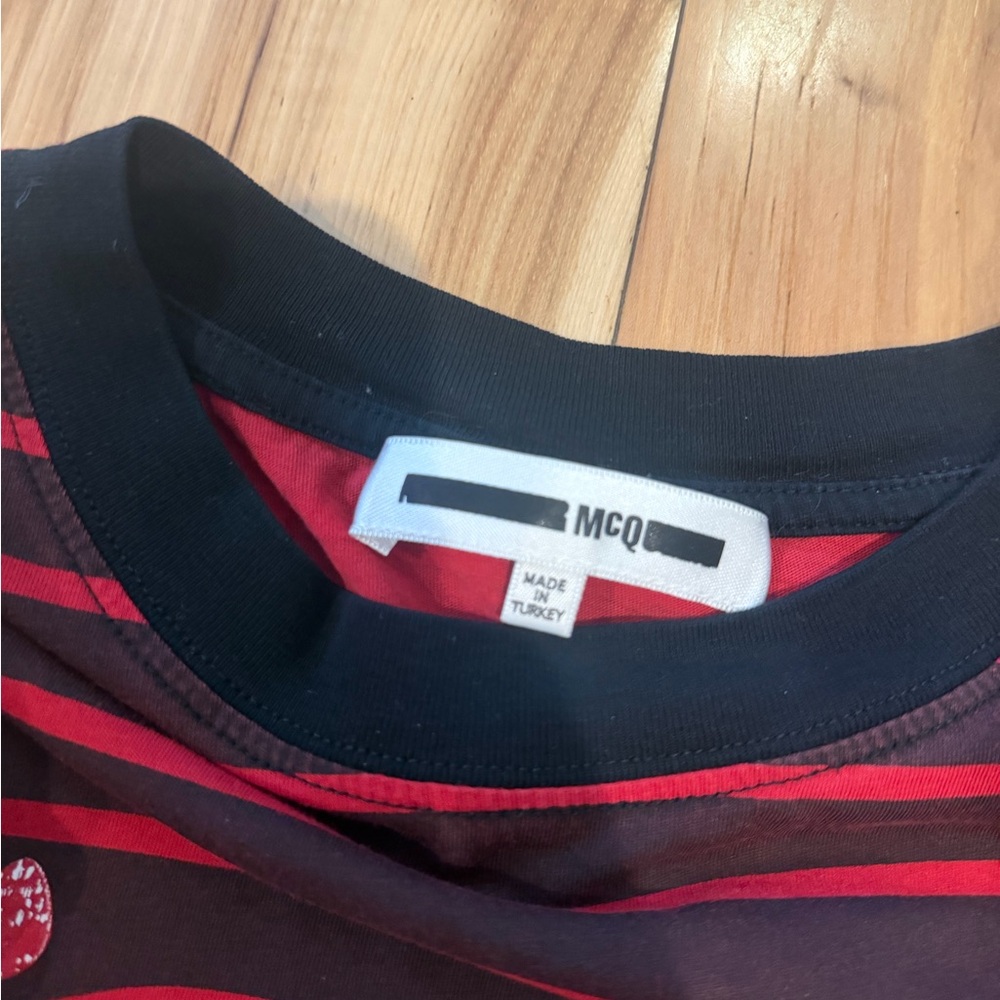 Alexander Mcqueen MCQ eyes print striped T shirt - Picture 6 of 6